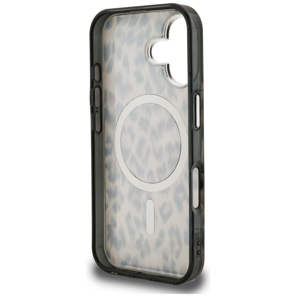 Puzdro MagSafe pre Apple iPhone 16, Karl Lagerfeld, IML Leopard Pattern, Hnedé