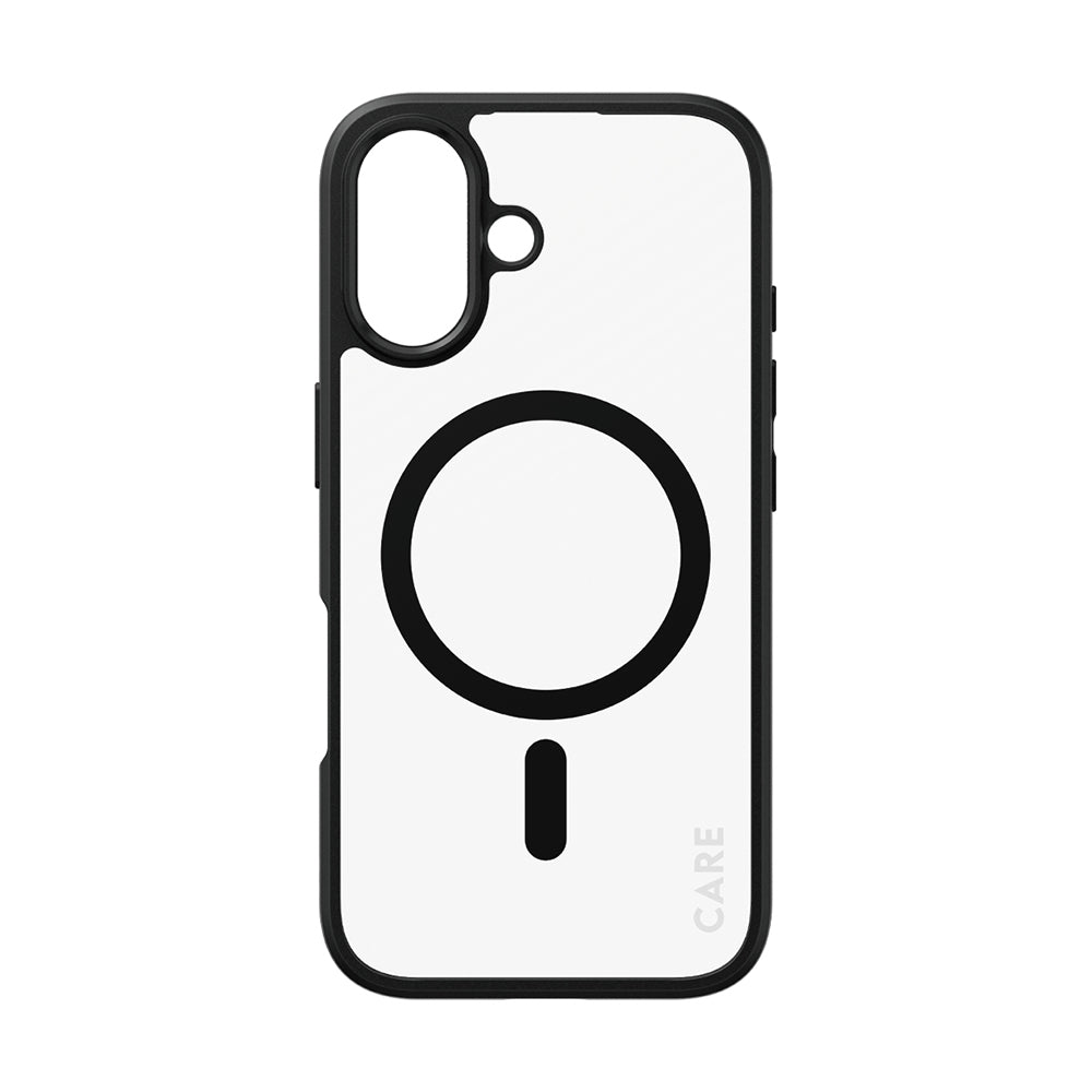 Puzdro MagSafe pre Apple iPhone 16, PanzerGlass, Care Urban Combat, Čierne Transparentné
