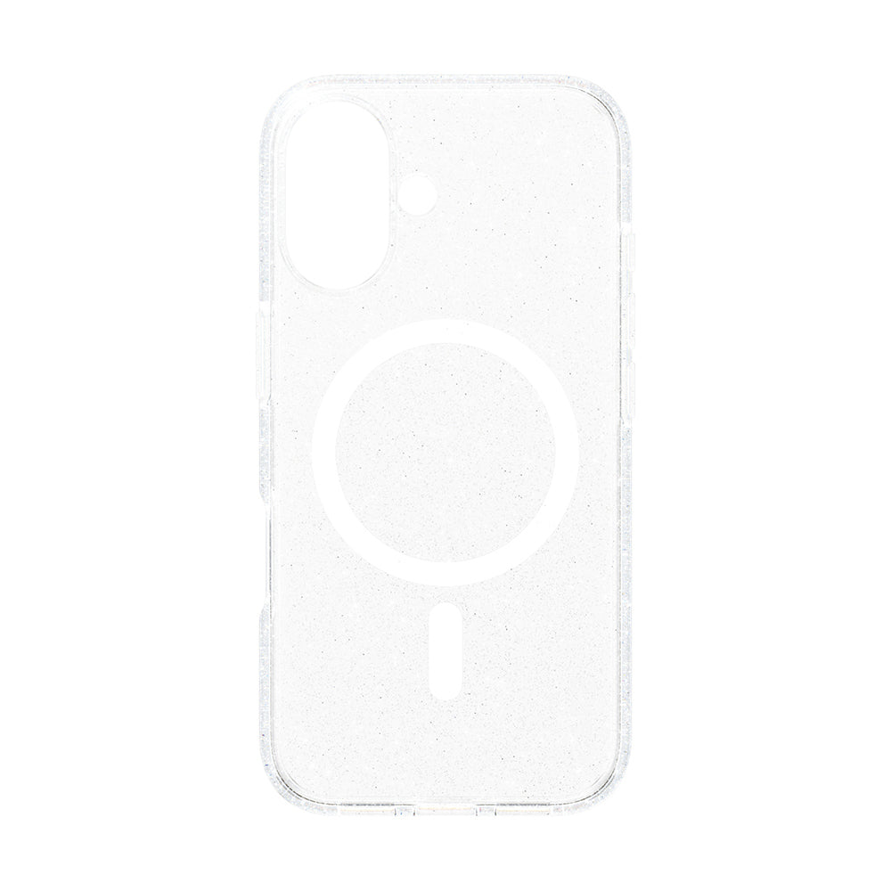Puzdro MagSafe pre Apple iPhone 16, PanzerGlass, Care Urban Combat Star Lit, Biela Transparentná