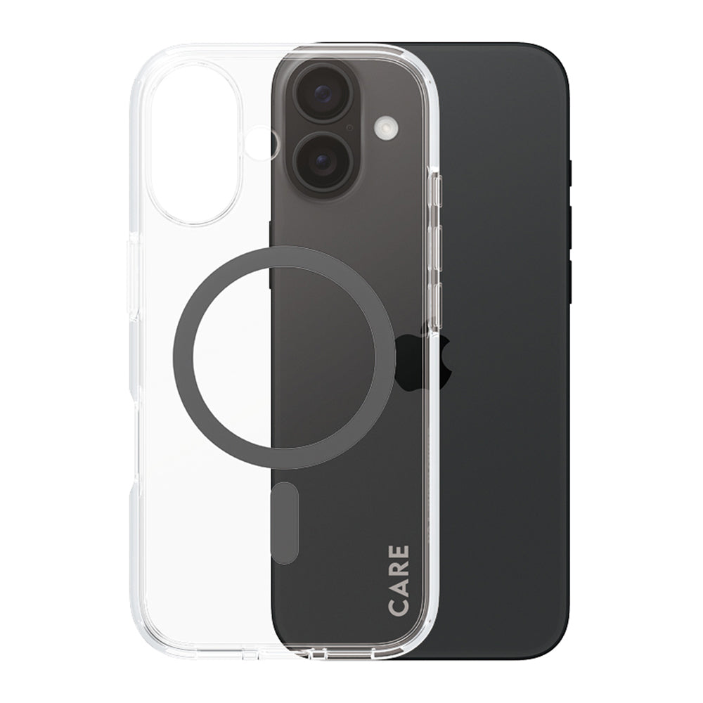 Puzdro MagSafe pre Apple iPhone 16, PanzerGlass, Care Urban Combat, Čierna Transparentná