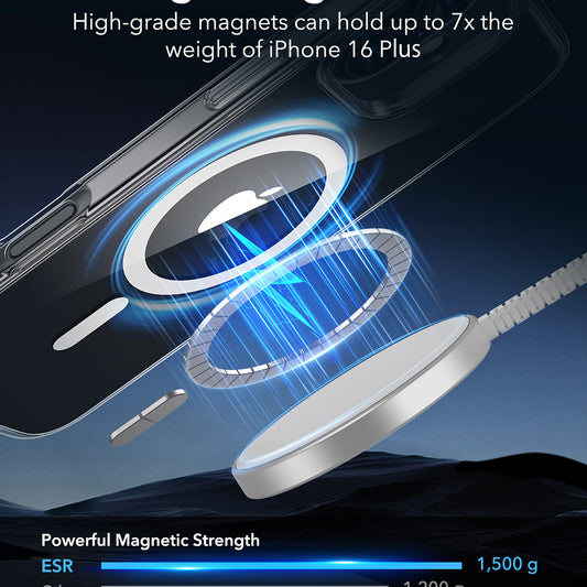 Puzdro MagSafe pre Apple iPhone 16 Plus, ESR, Classic Hybrid, Priehľadné