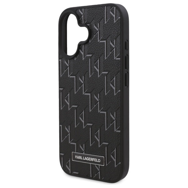 Puzdro MagSafe pre Apple iPhone 16 Plus, Karl Lagerfeld, Hot Stamp, Čierne