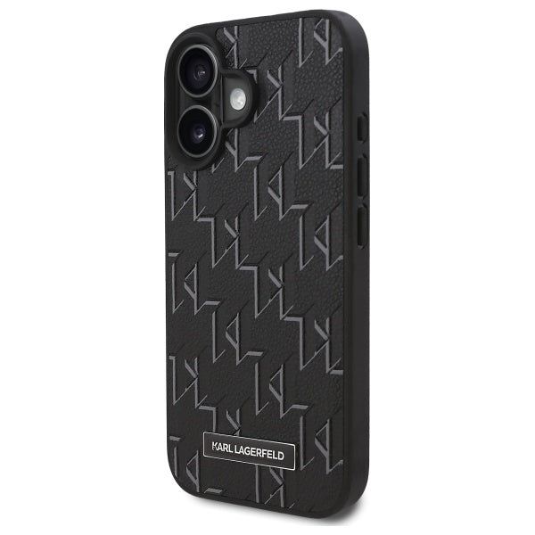 Puzdro MagSafe pre Apple iPhone 16 Plus, Karl Lagerfeld, Hot Stamp, Čierne