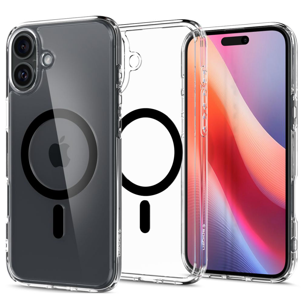 Puzdro MagSafe pre Apple iPhone 16 Plus, Spigen, Ultra Hybrid, Čierne