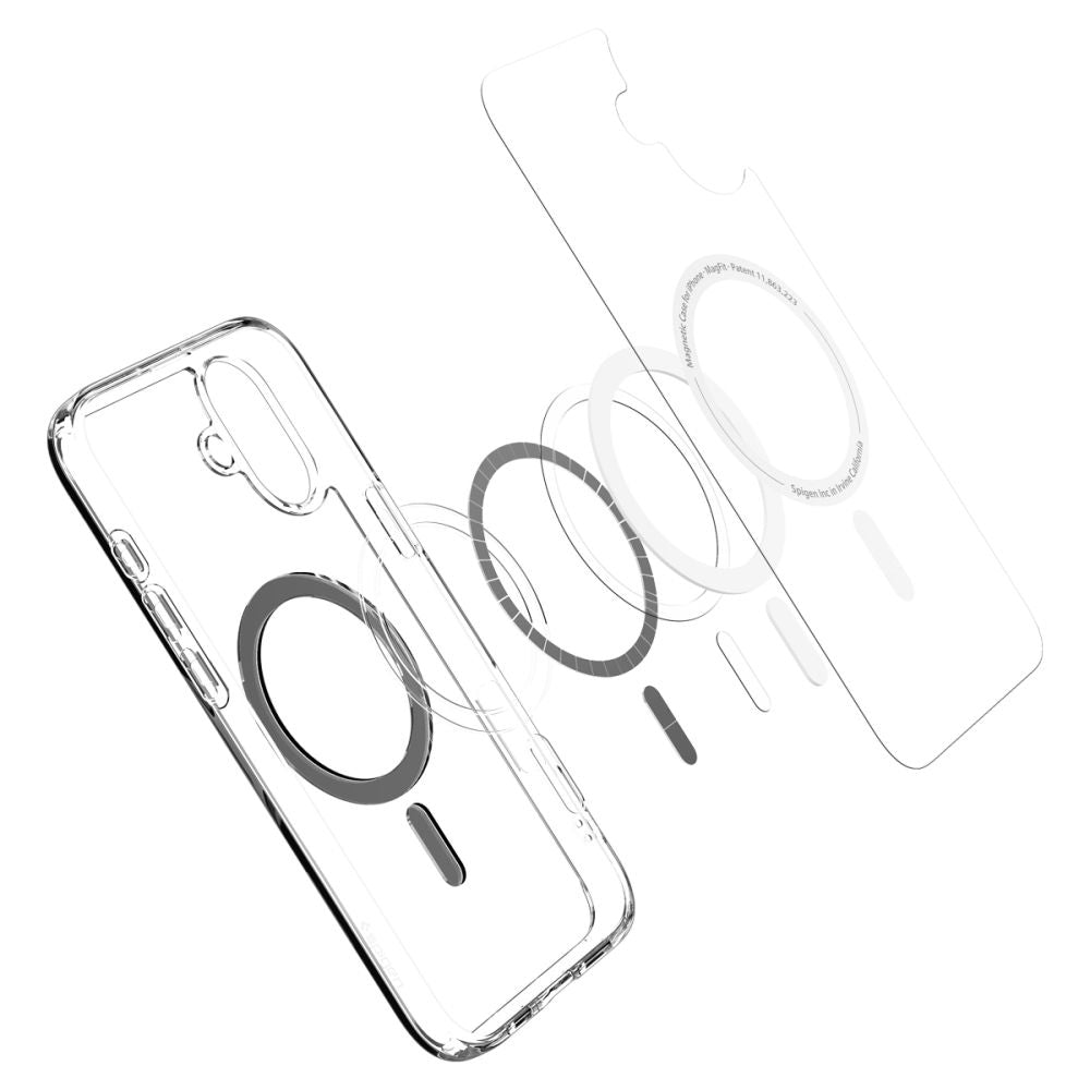 Puzdro MagSafe pre Apple iPhone 16 Plus, Spigen, Ultra Hybrid, Čierne