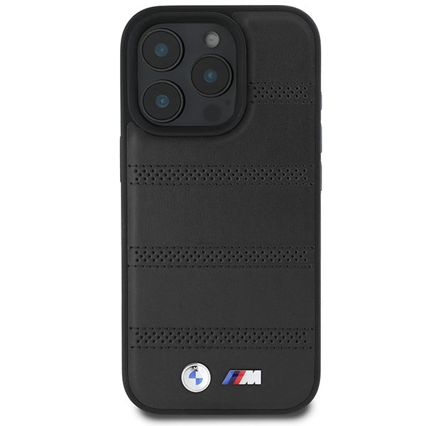 Puzdro MagSafe pre Apple iPhone 16 Pro, BMW, M Perforated And Stitched Line, Čierne