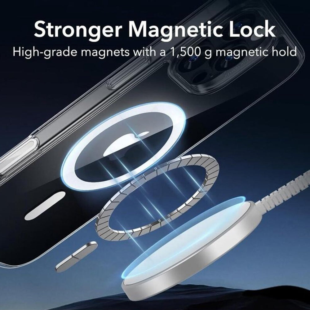 MagSafe puzdro pre Apple iPhone 16 Pro, ESR, Classic Hybrid Slide, priehľadné