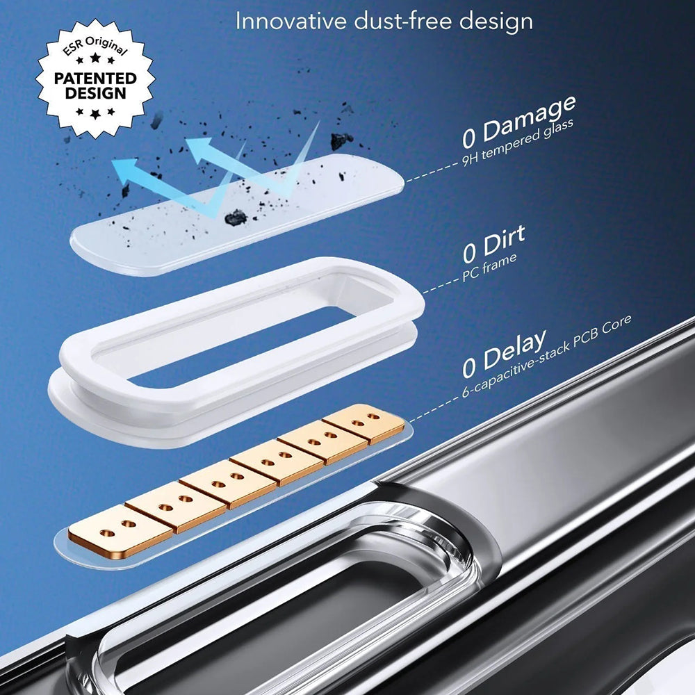 Puzdro MagSafe pre Apple iPhone 16 Pro Max, ESR, Classic Hybrid Slide, Čierne Transparentné