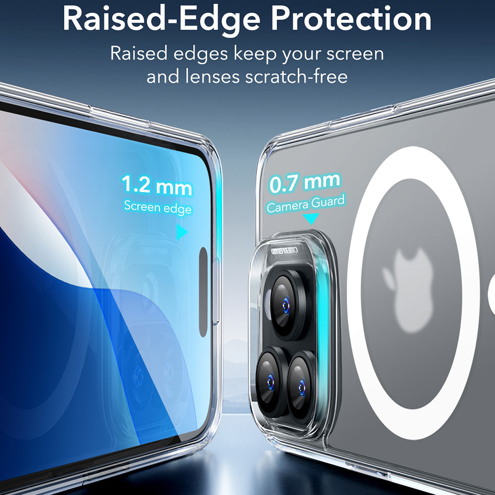 MagSafe Case for Apple iPhone 16 Pro Max, ESR, Classic Hybrid, Satin Transparent