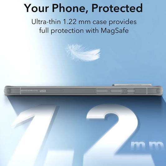 Puzdro MagSafe pre Apple iPhone 16 Pro Max, ESR, Zero, Saténovo Sivé