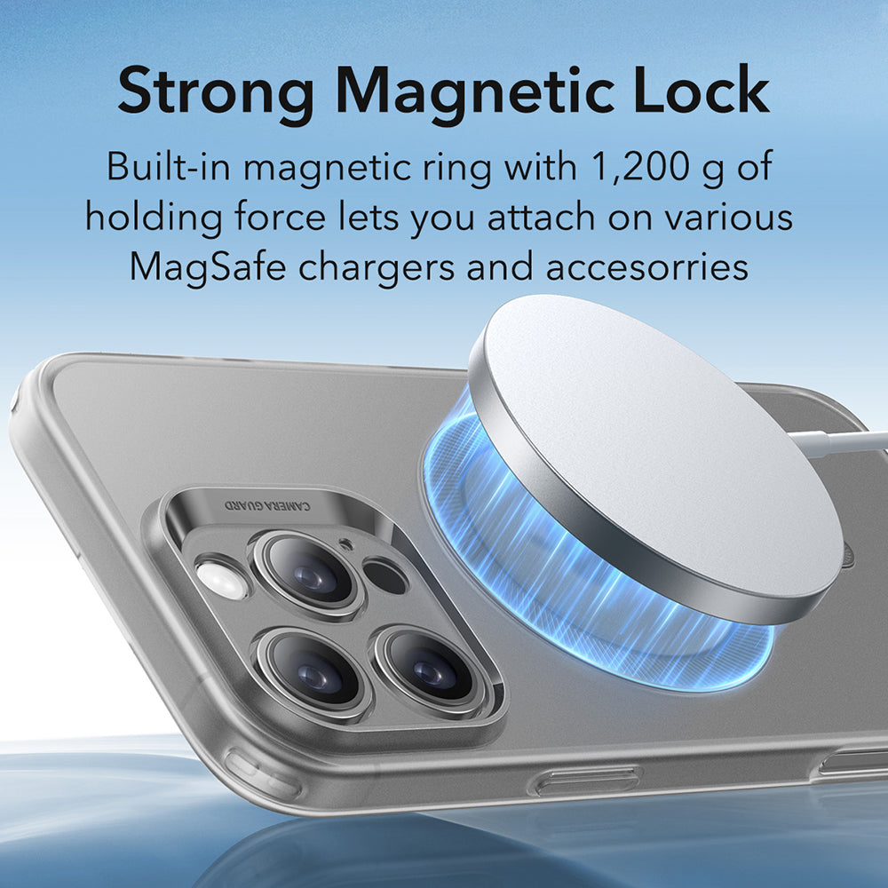 Puzdro MagSafe pre Apple iPhone 16 Pro Max, ESR, Zero, Saténovo Sivé