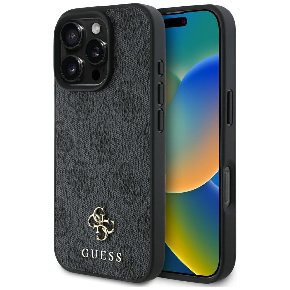Puzdro MagSafe pre Apple iPhone 16 Pro Max, Guess, 4G Small and Classic Logo, Čierne