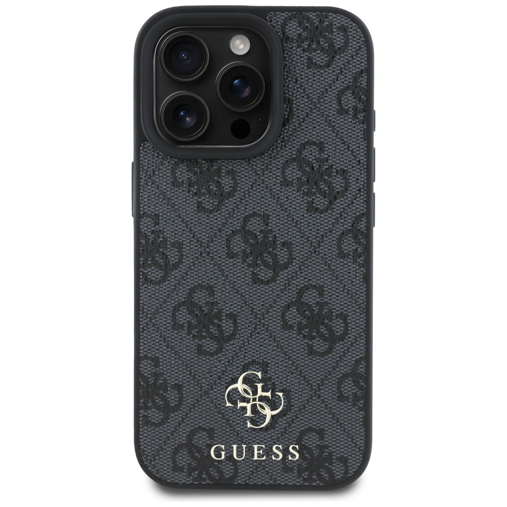 Puzdro MagSafe pre Apple iPhone 16 Pro Max, Guess, 4G Small and Classic Logo, Čierne