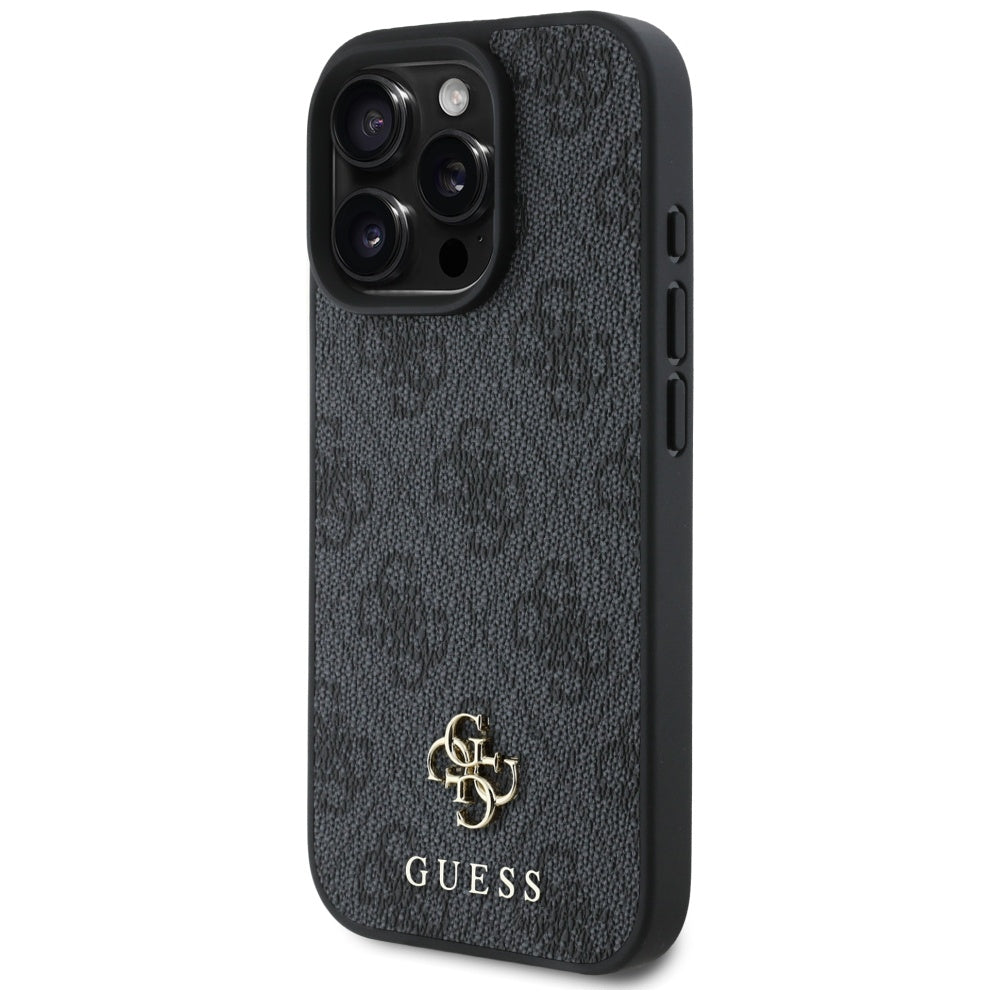 Puzdro MagSafe pre Apple iPhone 16 Pro Max, Guess, 4G Small and Classic Logo, Čierne