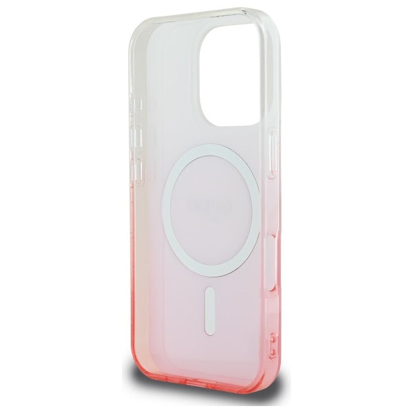Puzdro MagSafe pre Apple iPhone 16 Pro Max, Guess, IML Glitter Gradient, Ružová