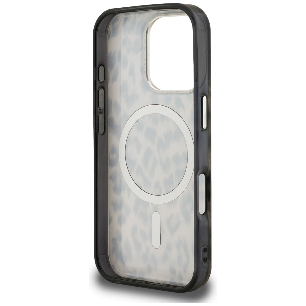 Puzdro MagSafe pre Apple iPhone 16 Pro Max, Karl Lagerfeld, IML Leopard Pattern, Hnedá