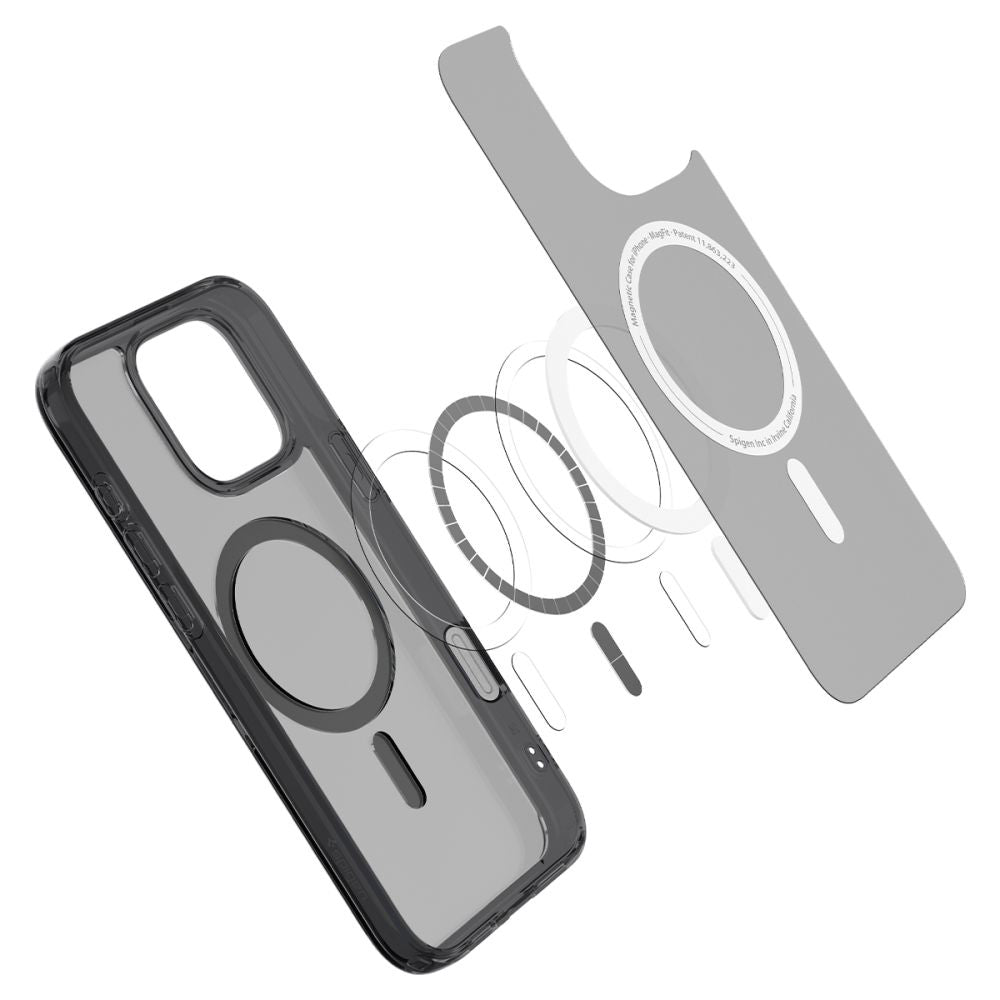 Puzdro MagSafe pre Apple iPhone 16 Pro Max, Spigen, Ultra Hybrid T, Saténová čierna ACS08507