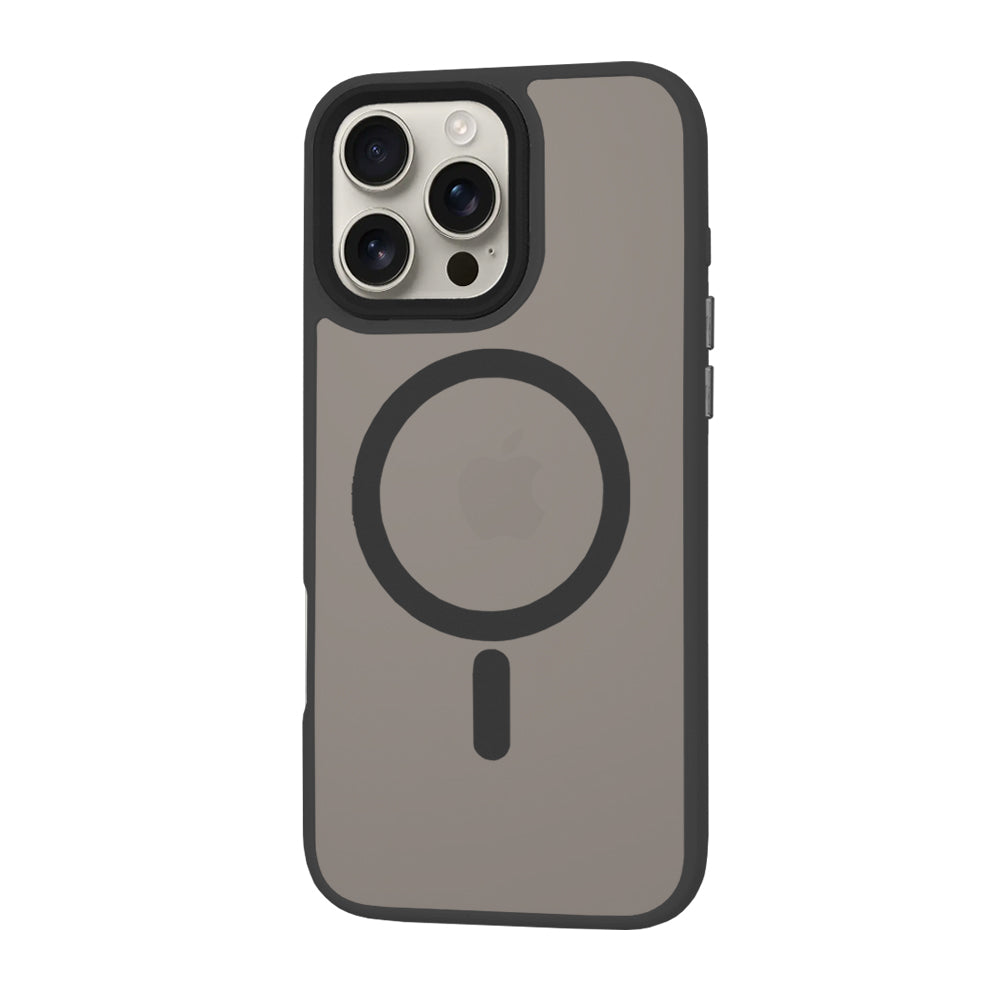Puzdro MagSafe pre Apple iPhone 16 Pro Max, Techsuit, HaloFrost, Čierne