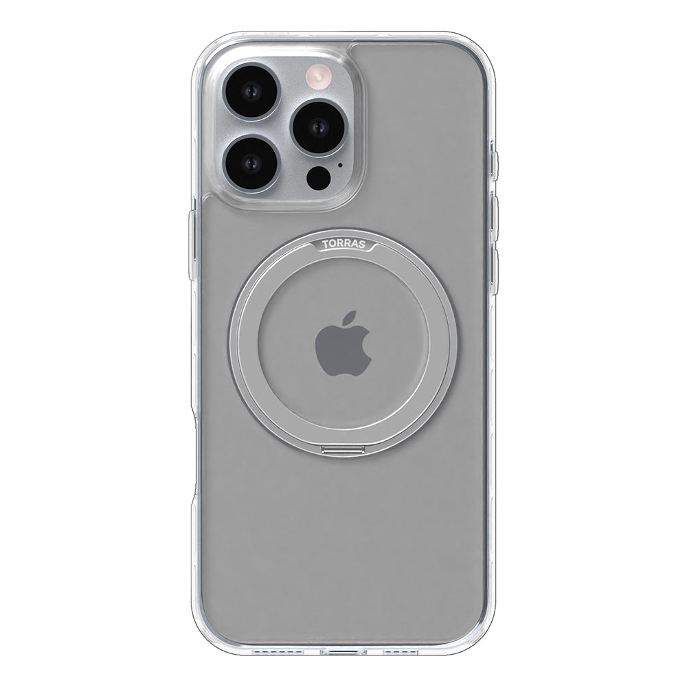 Puzdro MagSafe pre Apple iPhone 16 Pro Max, Torras, Ostand Pro, Transparent