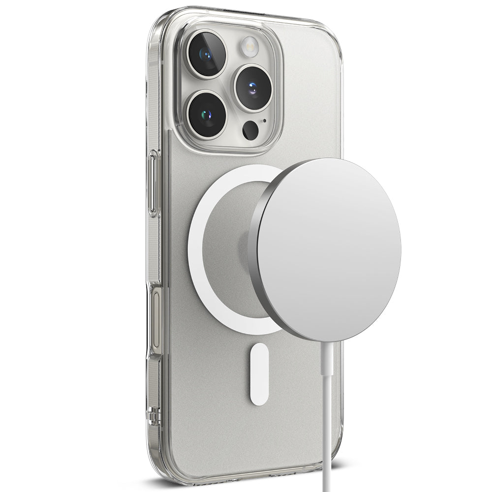 MagSafe puzdro pre Apple iPhone 16 Pro, Ringke, Fusion, Matne priehľadné