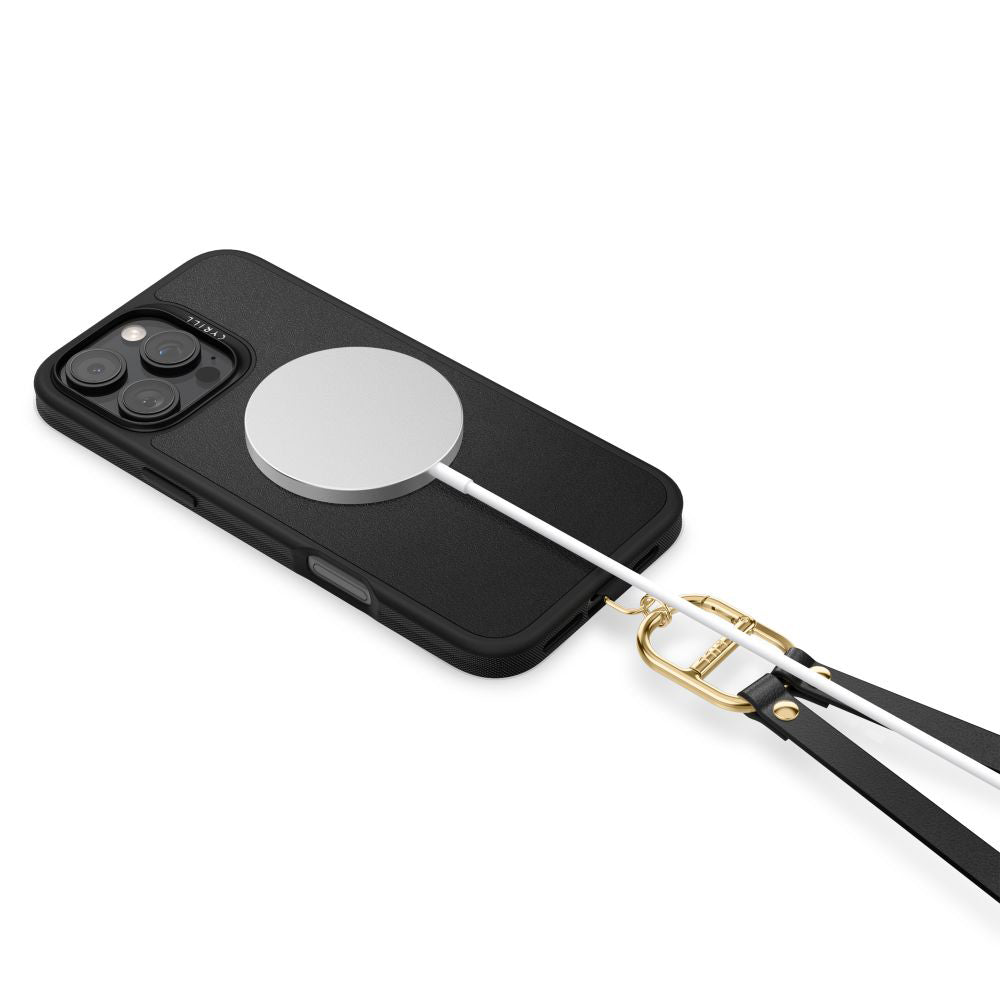 Puzdro MagSafe pre Apple iPhone 16 Pro, Spigen, Cyrill Kajuk Classic Charm, Čierne