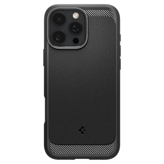Puzdro MagSafe pre Apple iPhone 16 Pro, Spigen, Rugged Armor, Matná Čierna ACS08115