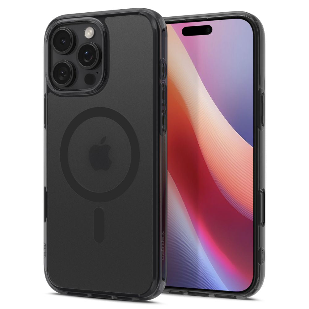 Puzdro MagSafe pre Apple iPhone 16 Pro, Spigen, Ultra Hybrid T, Saténová čierna ACS08514