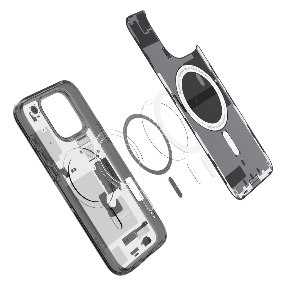 Puzdro MagSafe pre Apple iPhone 16 Pro, Spigen, Ultra Hybrid Zero One, Matná Čierna ACS08135