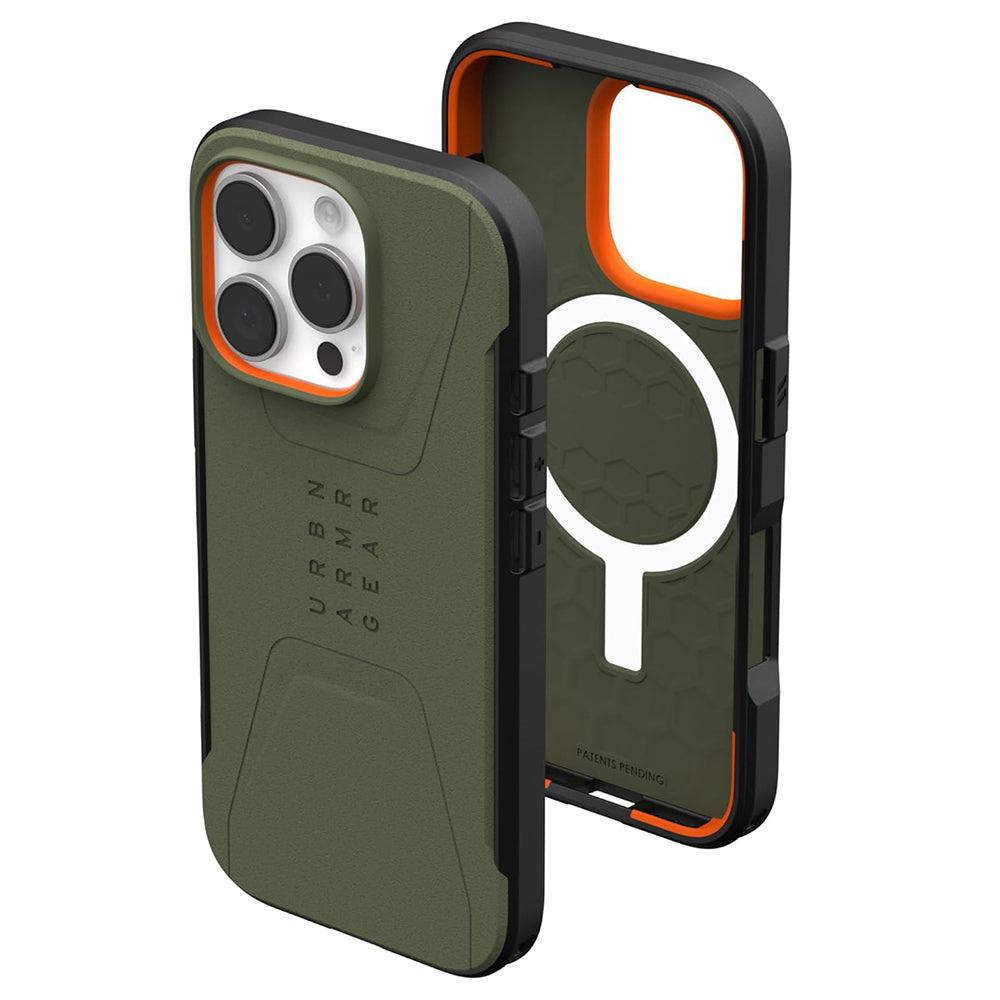 Puzdro MagSafe pre Apple iPhone 16 Pro, Urban Armor Gear, Civilian, Zelená