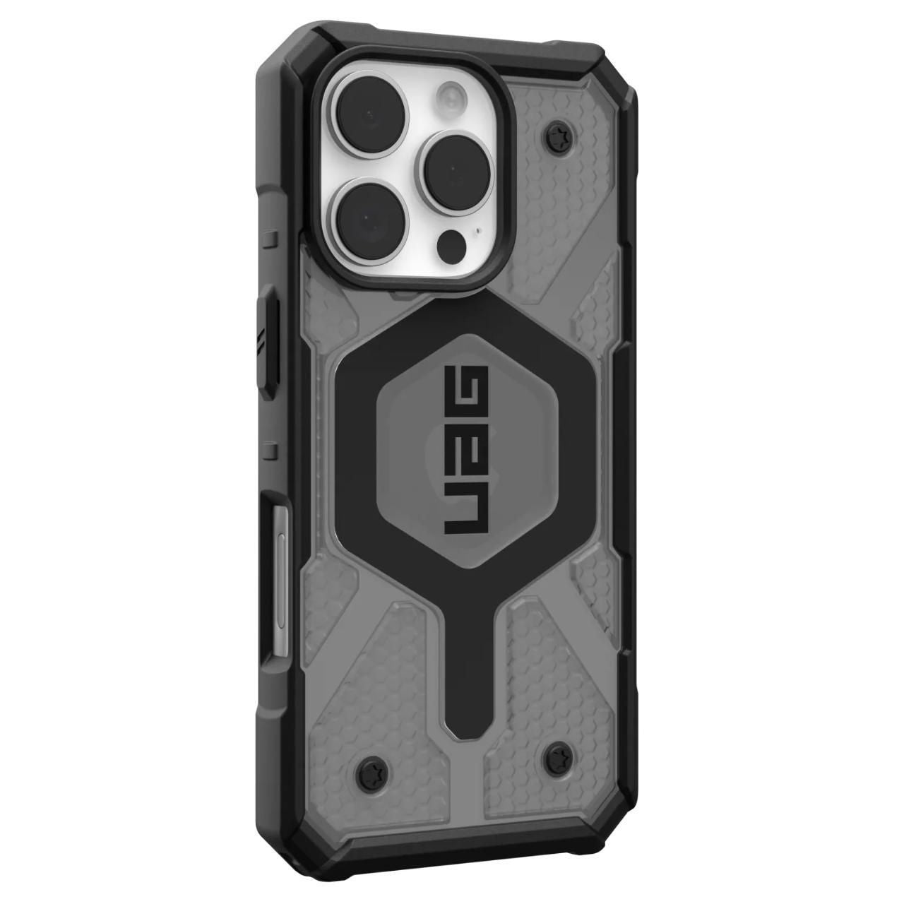MagSafe puzdro pre Apple iPhone 16 Pro, Urban Armor Gear, Pathfinder Clear, Sivá