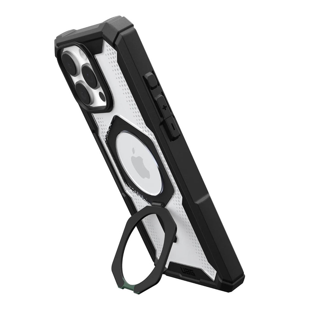 MagSafe puzdro pre Apple iPhone 16 Pro, Urban Armor Gear, Plasma XTE, čierne priehľadné