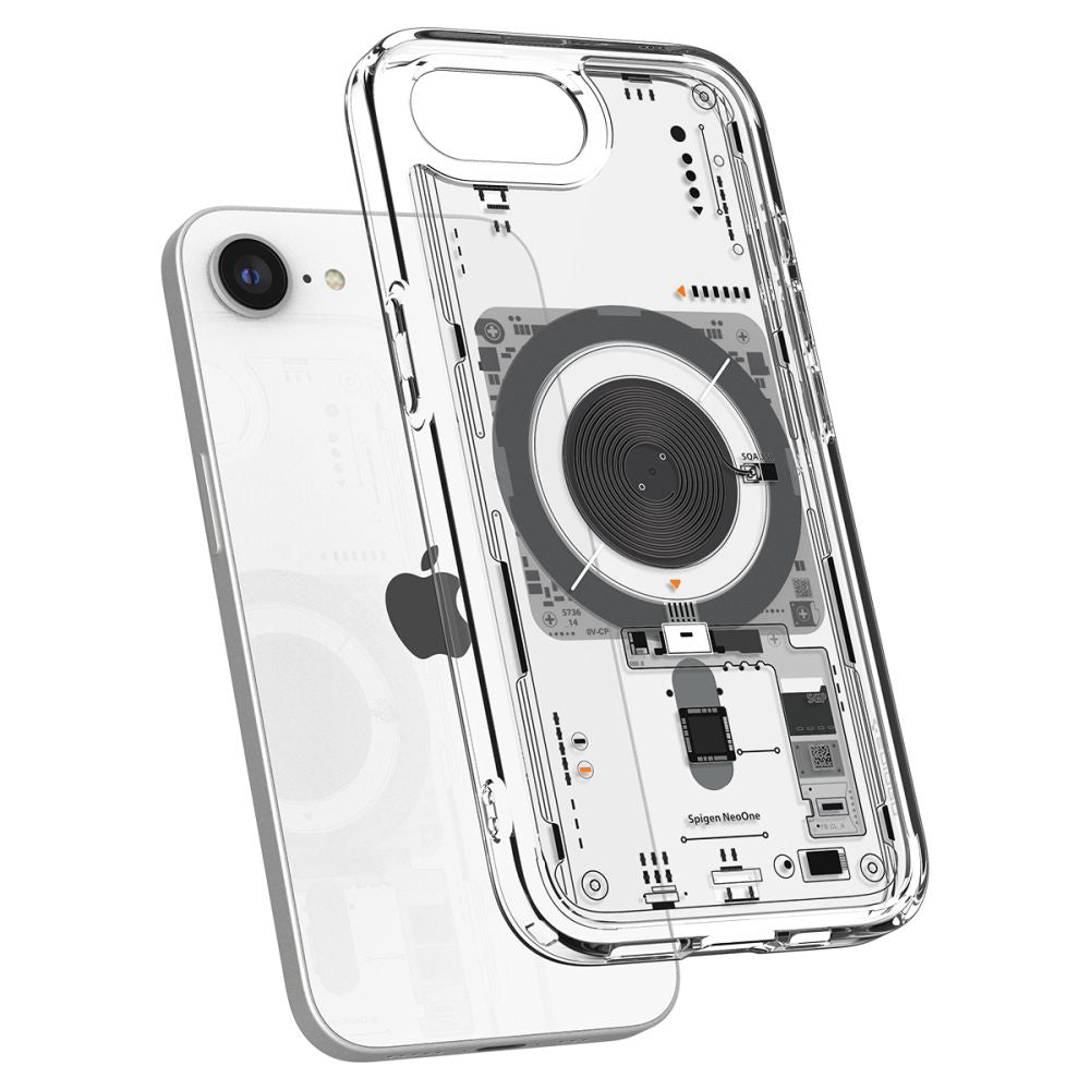 Puzdro MagSafe pre Apple iPhone 17e / 16e, Spigen, Ultra Hybrid Neo One, Priehľadné