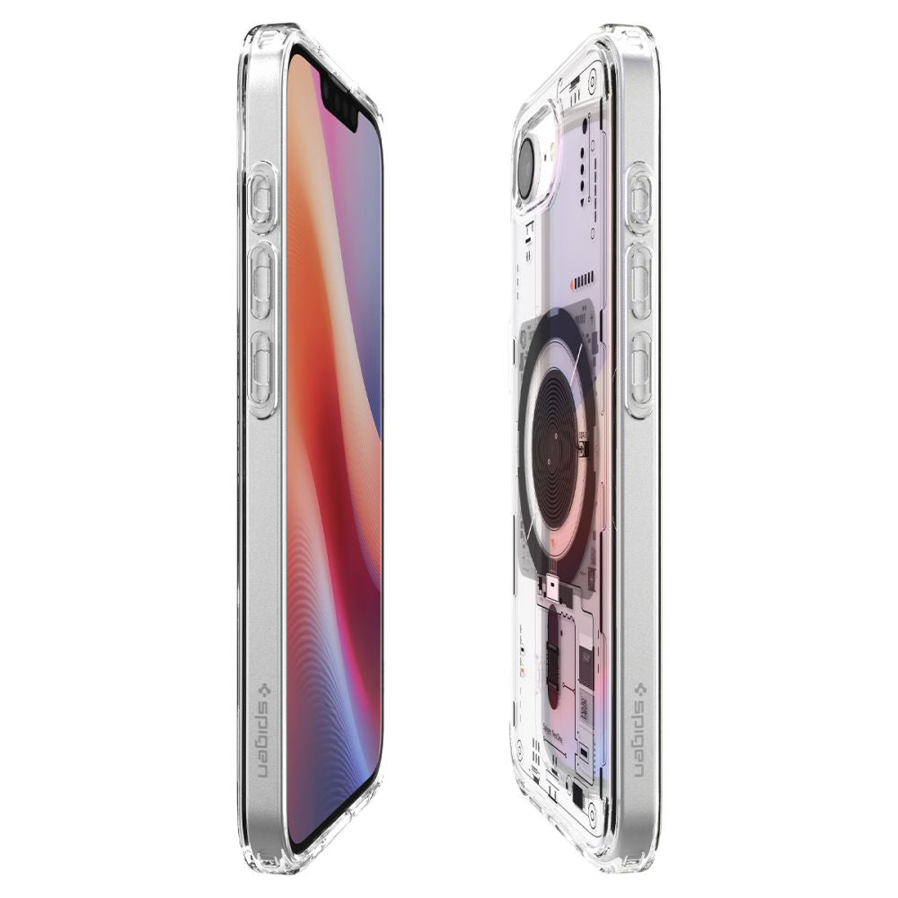 Puzdro MagSafe pre Apple iPhone 17e / 16e, Spigen, Ultra Hybrid Neo One, Priehľadné