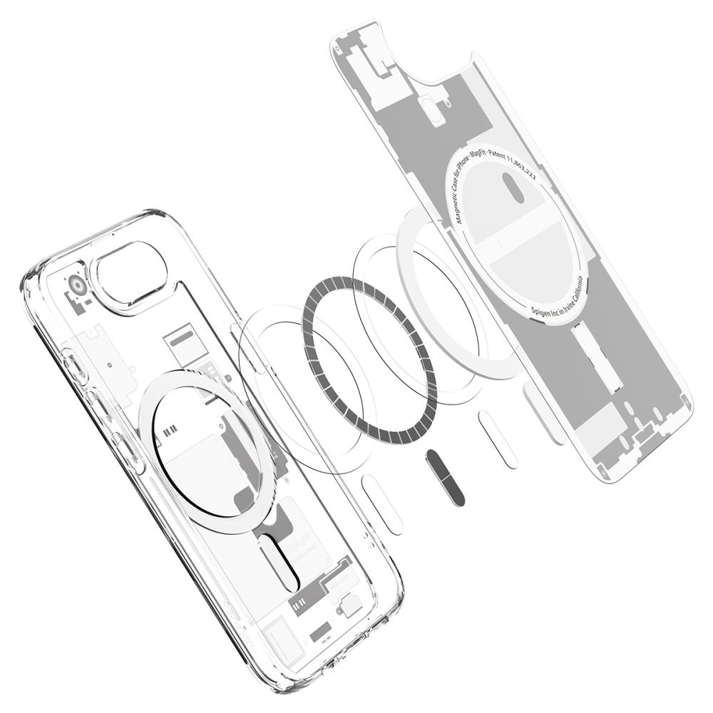 MagSafe Case for Apple iPhone 17e / 16e, Spigen, Ultra Hybrid Zero One, White