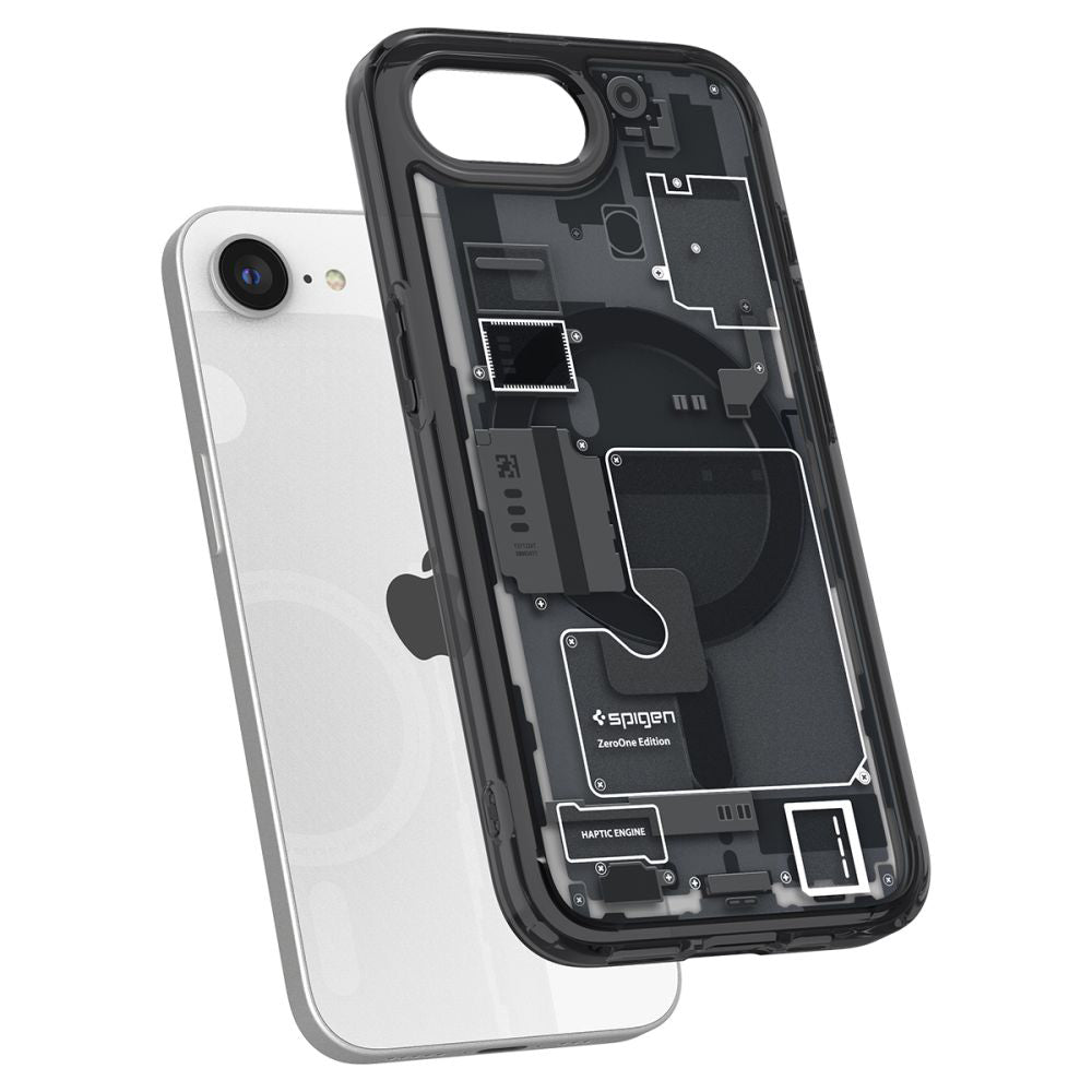 Puzdro MagSafe pre Apple iPhone 17e / 16e, Spigen, Ultra Hybrid Zero One, Čierne