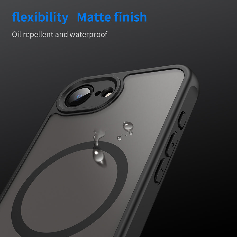 MagSafe puzdro pre Apple iPhone 17e / 16e, Techsuit, HaloFrost II, Čierna