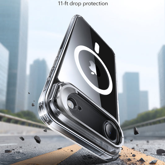 Puzdro MagSafe pre Apple iPhone 17 Air, ESR, Classic Hybrid Kickstand, Priehľadné