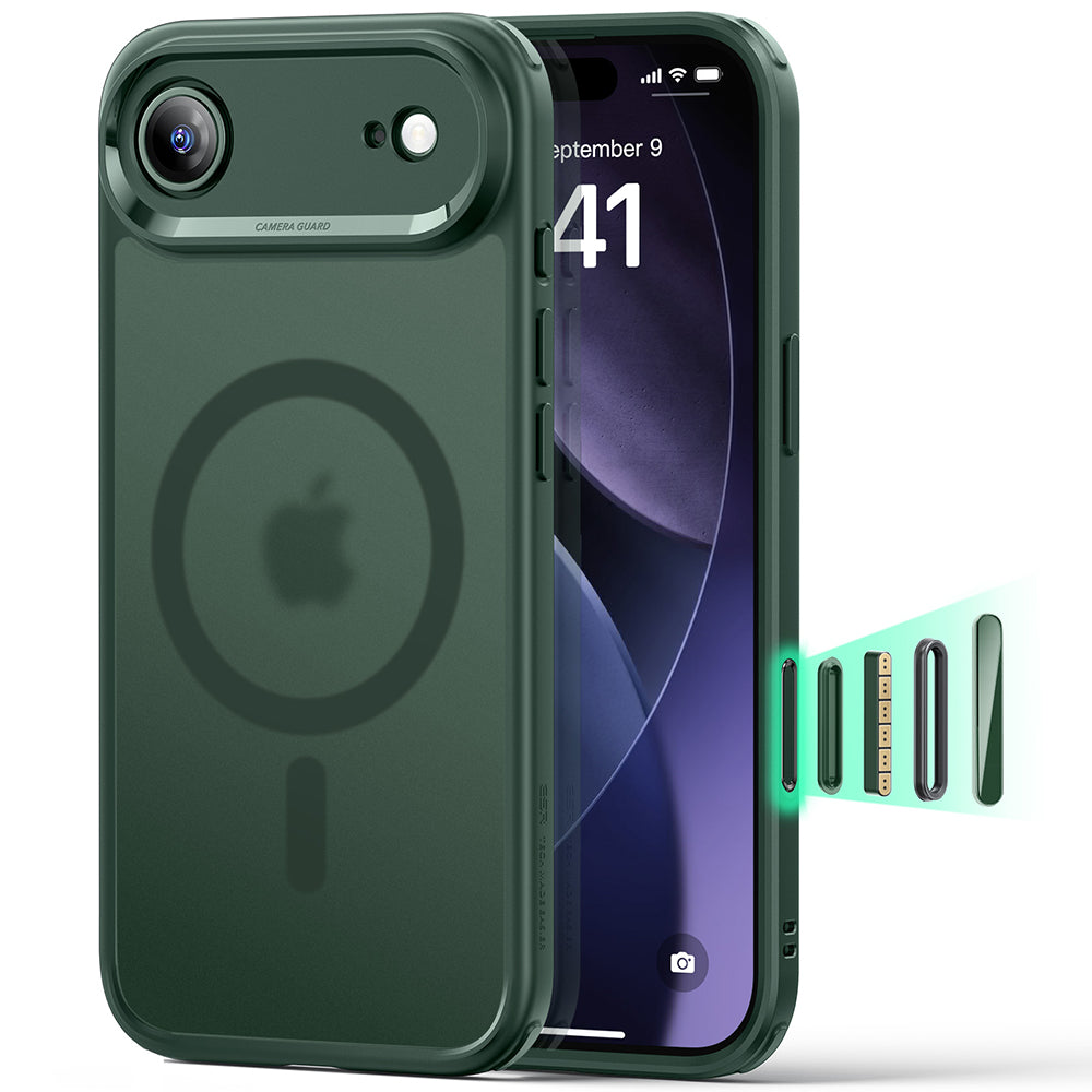 MagSafe Case for Apple iPhone 17 Air, ESR, Classic Hybrid, Satin Green