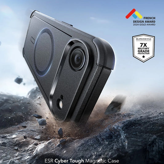 Puzdro MagSafe pre Apple iPhone 17 Air, ESR, Cyber, Čierne