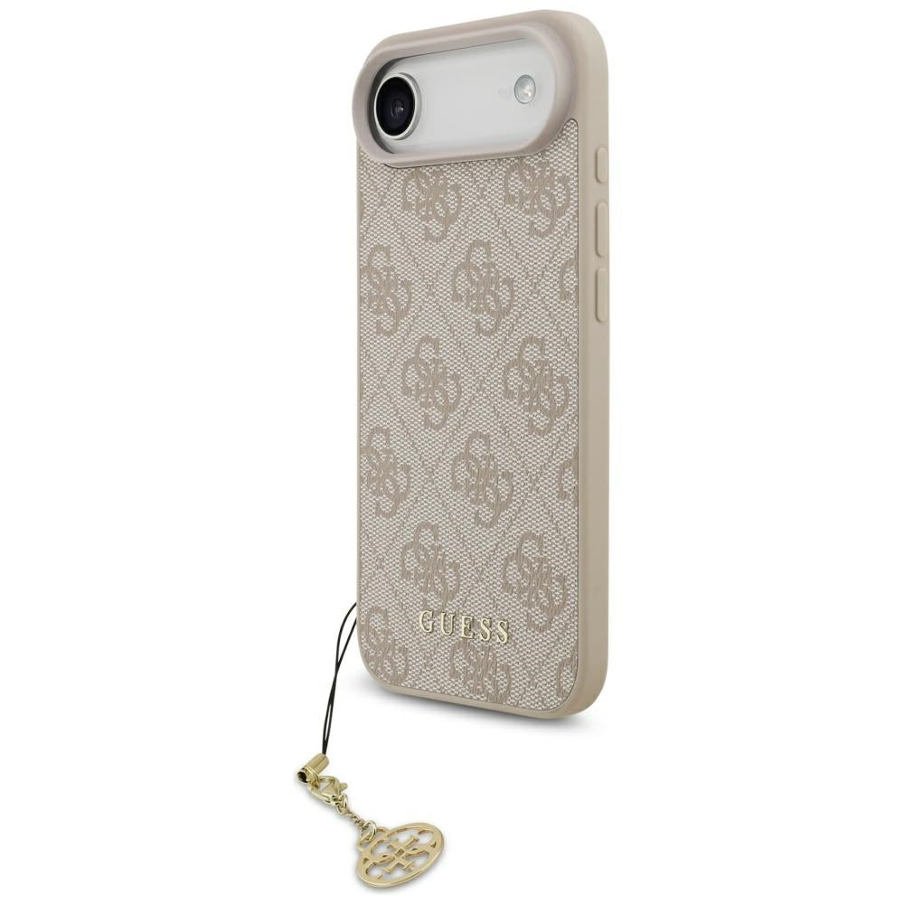 Puzdro MagSafe pre Apple iPhone 17 Air, Guess, 4G Charm Cradle, Ružové