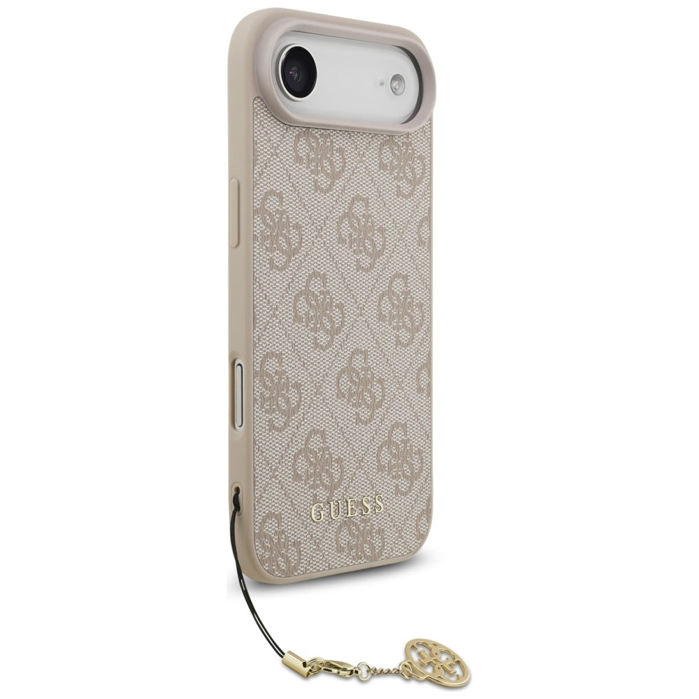Puzdro MagSafe pre Apple iPhone 17 Air, Guess, 4G Charm Cradle, Ružové