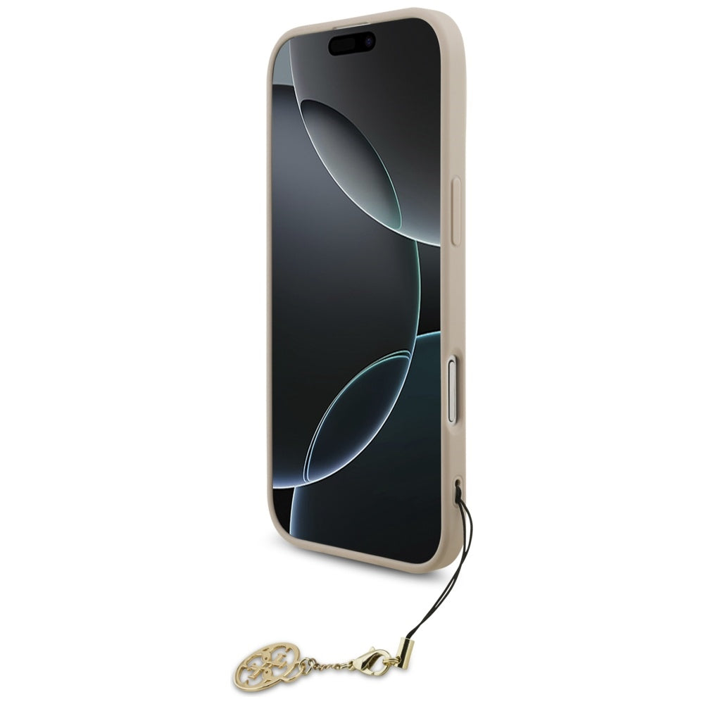 Puzdro MagSafe pre Apple iPhone 17 Air, Guess, 4G Charm Cradle, Ružové