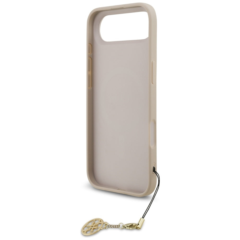 Puzdro MagSafe pre Apple iPhone 17 Air, Guess, 4G Charm Cradle, Ružové