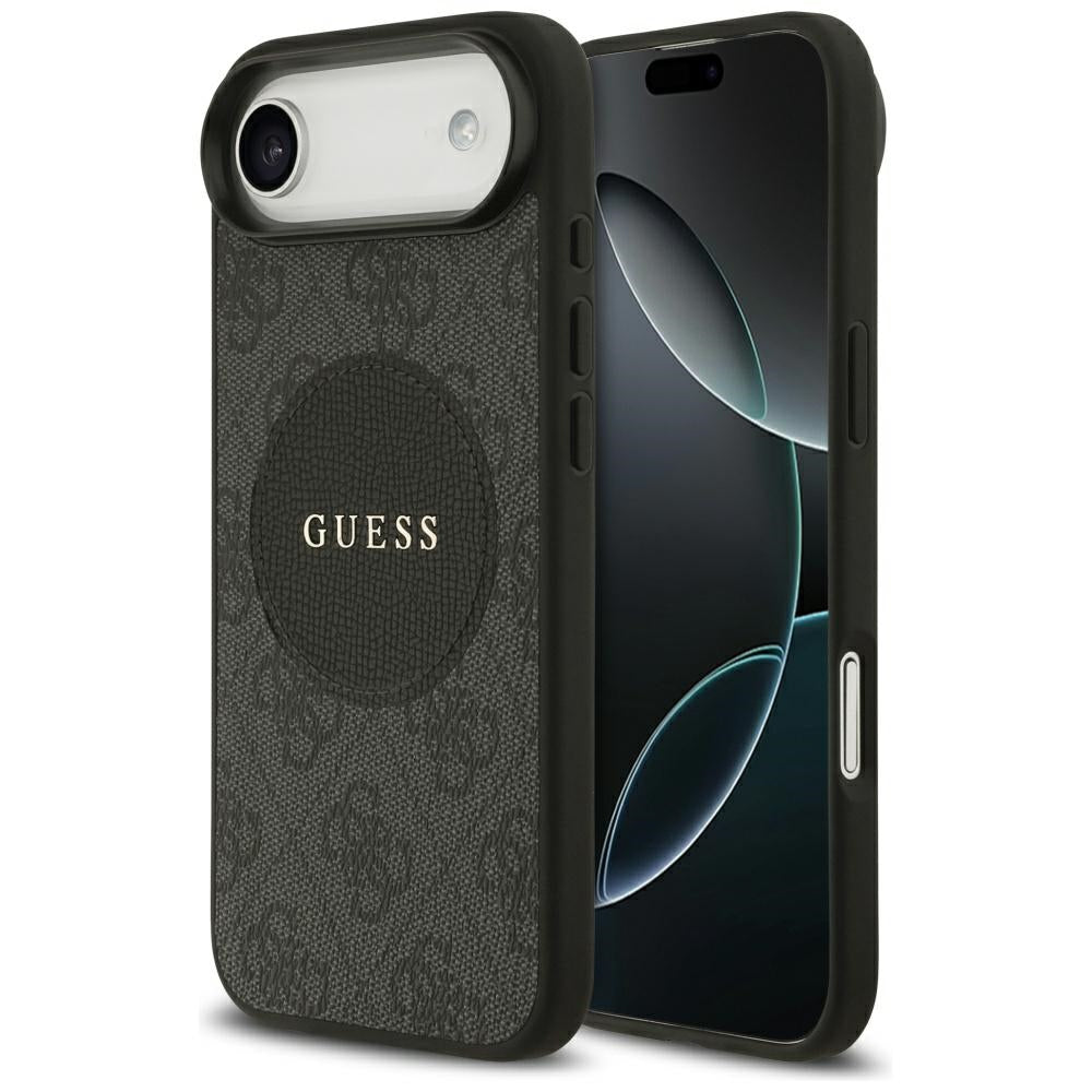 Puzdro MagSafe pre Apple iPhone 17 Air, Guess, 4G Circle Classic Logo, Čierne