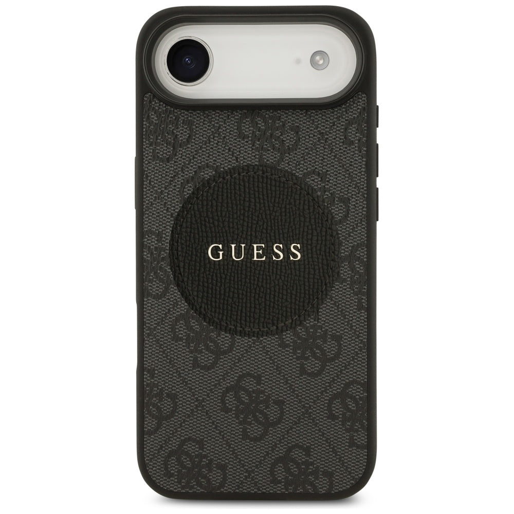 Puzdro MagSafe pre Apple iPhone 17 Air, Guess, 4G Circle Classic Logo, Čierne
