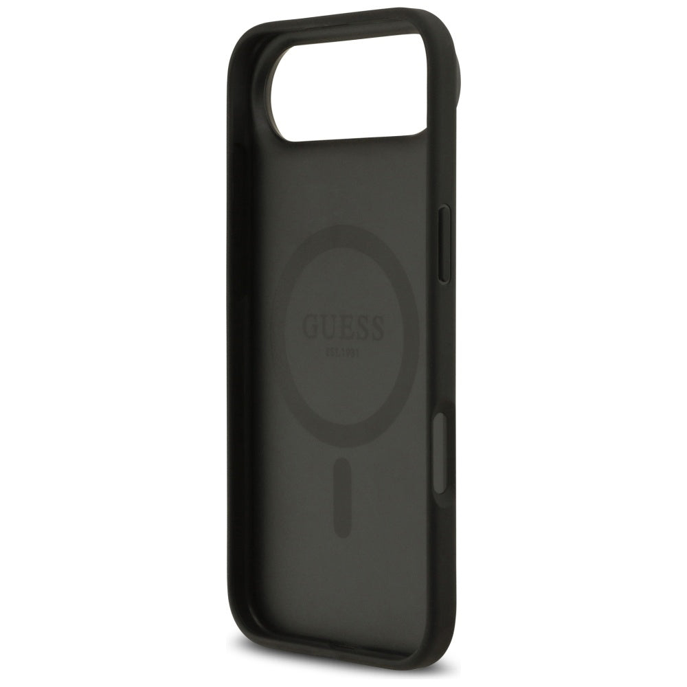 Puzdro MagSafe pre Apple iPhone 17 Air, Guess, 4G Circle Classic Logo, Čierne