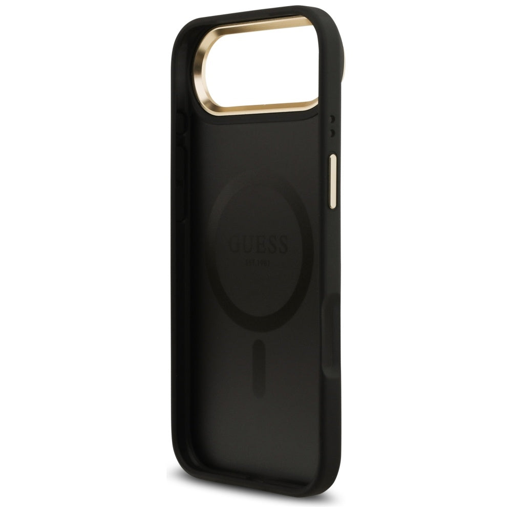 Puzdro MagSafe pre Apple iPhone 17 Air, Guess, 4G Classic, Čierne