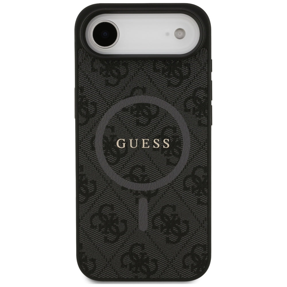 Puzdro MagSafe pre Apple iPhone 17 Air, Guess, 4G Ring Classic Logo, Čierne