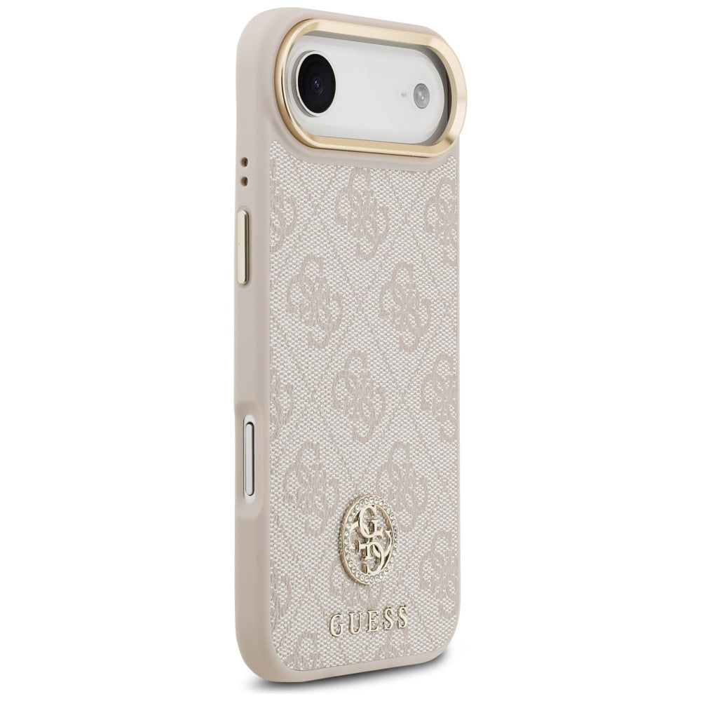 Puzdro MagSafe pre Apple iPhone 17 Air, Guess, 4G Strass Logo, Ružové