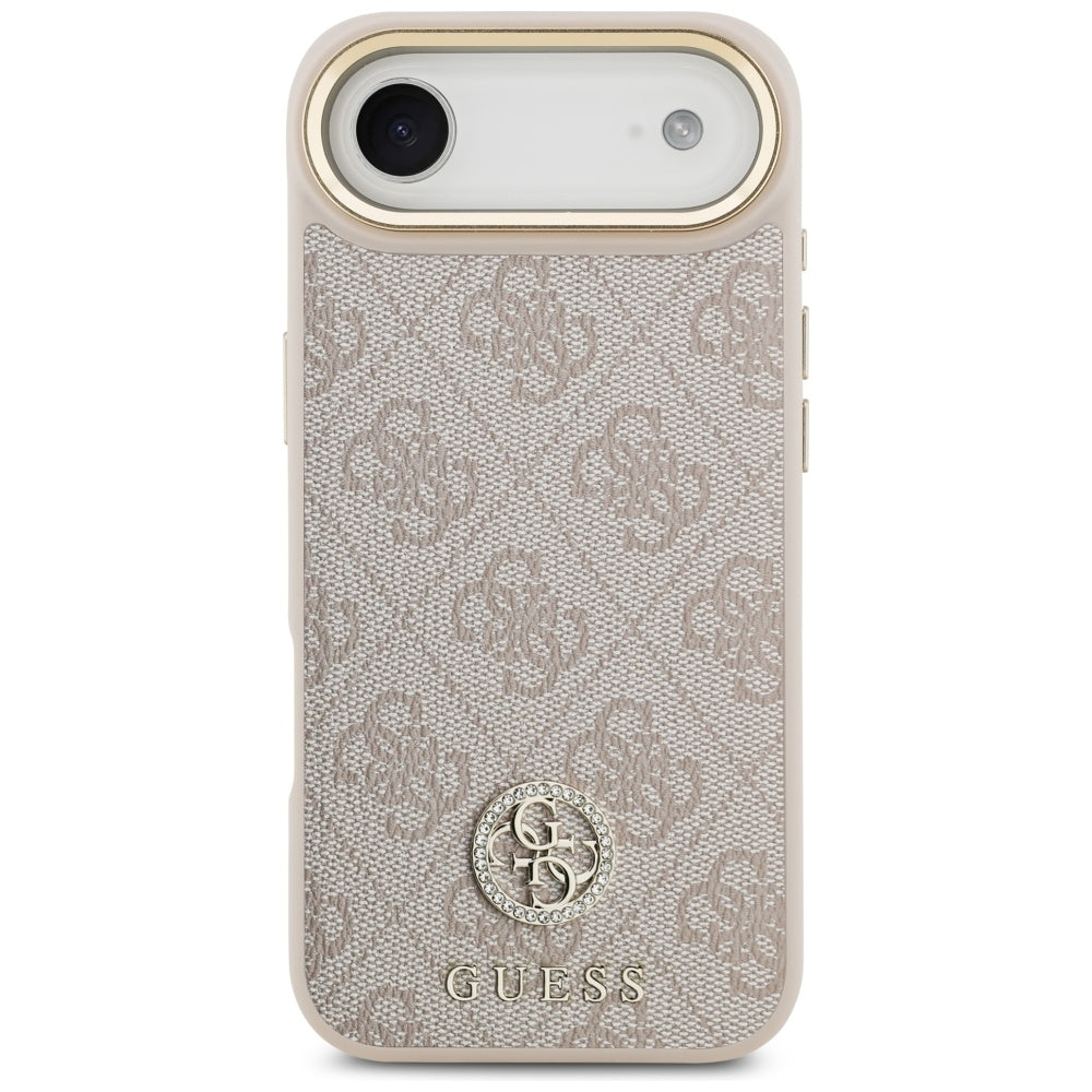 Puzdro MagSafe pre Apple iPhone 17 Air, Guess, 4G Strass Logo, Ružové